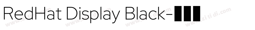 RedHat Display Black字体转换
